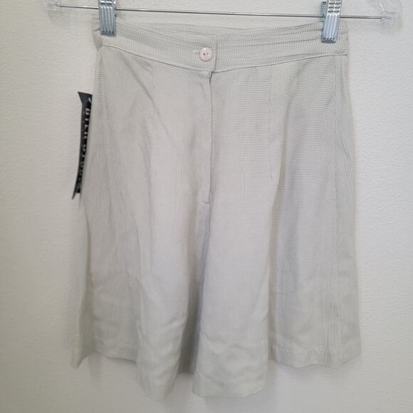 Byer Studio Deadstock Vintage 90s Light Academia Match Set Plaid Vest Shorts USA - Picture 16 of 16